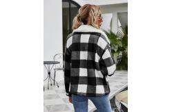 China                  Fashion Fleece Zipper Womens Coats Plaid Flannel Jacket Luxury Coat Casual Winter Stylish              supplier