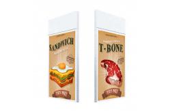 China Double Screens Hanging LCD Screen 450-700 Nits Digital Signage High Resolution supplier