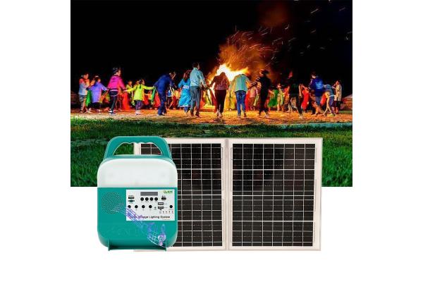 Offgrid Solar Home Light System Portable 128WH Home Lighting Phone Charging