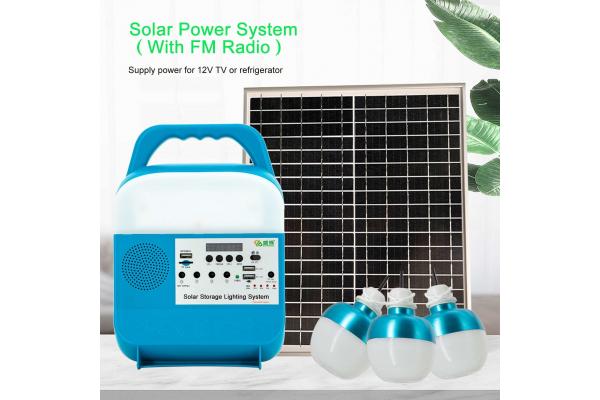 25W Solar Lighting System Kit IP55 Portable Energy Home Power