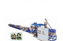 China Fully Automatic Strap Banding Machine , Single Screw Pet Strap Making Machine supplier