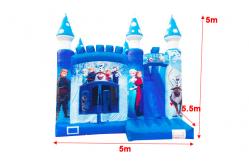 China Inflatable Snow Ice Princess  Bounce House With Slide For Childrens supplier