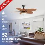 Fancy Lighting and Traditional Style LED Ceiling Fan with Remote Modern Design 35W for sale