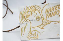 China Hot Stomped OEKO PU Leather Jean Patches Girl Pattern supplier