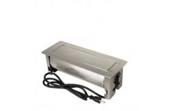 China Multi - Functional Clamshell Flip Up Sockets / Office Desk Mounted Electrical Outlet supplier