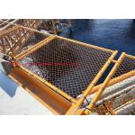 1.5m Width Yellow color chain link woven Helideck Safety Net for rotection for sale