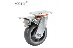 China 350kg Maximum Load TPR Casters for High Temperature Industrial Trolley Scaffold Wheels supplier