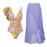 Sexy purple  Bikini Bathing Suits Color Matching U Drag Women 2 Piece Bikini for sale