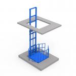 10m Two Post Cargo Lift Electric Hydraulic Warehouse Cargo Lift 500KG Load for sale