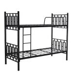 Queen Over Double Stackable Army Metal Bunk Bed Frame for sale