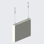 Sound Absorbing Material Efficient Suspension System Flexible Construction Sound Absorbing Ceiling