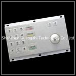 Stainless Steel Industrial Keyboard With Trackball For Atm / Kiosk for sale