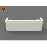 Modern 2 People Artificial Stone Reception Desk With Joint Invisible for sale