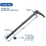 Alloy Thru Axle Road Bicycles Parts With Quick Release Lever Black Color