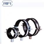 Carbon Steel M8+M10 Metal Pipe Clamp Pipe Hanger  with EPDM Rubber