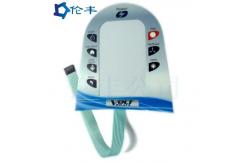 China Pantone Flat Membrane Touch Control Panel LED Control Panel Overlay Printing supplier