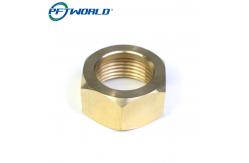 China Brass Copper CNC Machined Parts Nut Milling Service Custom Component supplier