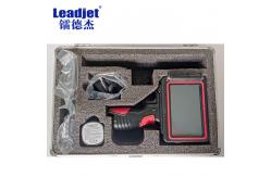 China Double Head Portable Inkjet Marking Machine , Handheld Coding Machine 45cc Volume supplier