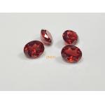 Red Cut Synthetic Gem Stone Rectangle / Oval Shape Blue Sapphire Corundum Material for sale