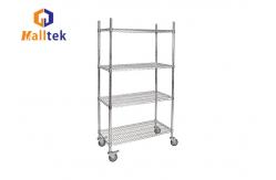 China Adjustable Chromed Metal Wire Storage Shelves 100kgs/Layer supplier