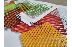 China PVDF Aluminum Expanded Metal Mesh 5.5mm 6.0mm Wall Cladding Ventilated Facades supplier