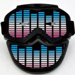 USB Voice Activated Led Halloween Mask Equalizer Light Up In Dark for sale