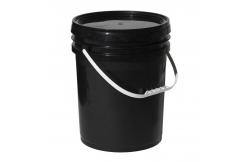 China Polypropylene Black Moulding Plastics Container Bucket Pail With Handle Lid 1-50L supplier