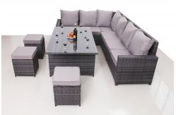China KD rattan sofa set supplier