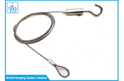 China Stainless Steel Ceiling Light Suspension Kit Wire Rope Clips With Loop And Hook supplier