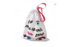 China ODM Gray Hemp Cotton Fabric Bag Small Linen Drawstring Bags Custom Logo supplier