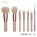 7PCS Synthetic Hair Alu Ferrule Mini Travel Brush Set for sale
