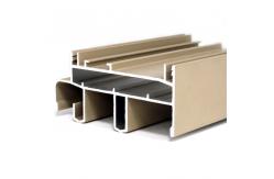 China 6063 T3 T8 Aluminum Window Profiles Beige Powder Coated Surface supplier