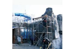 China Artificial GRC Landscaping Mountain Tree Rock Decoration Theme Park supplier