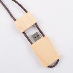 16GB 32GB 64GB Maple Wooden USB Flash Drive With Rope USB 3.0 Fast Speed for sale