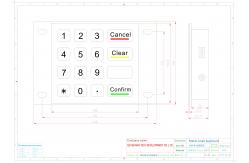 China 4X4 Matrix SS Metal Keypad Rugged R232 Rugged For Bank Kiosk supplier