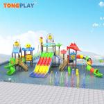 Community Project Amusement Products Outdoor Kids Plastic Slide Outdoor Park Playground Fiberglass Water Slide Price for sale