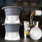 Large Round Ice Ball Maker Silicone Sphere Ice Cube Tray Mold For Whiskey Cocktails for sale
