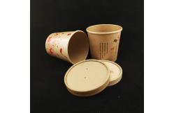 China 250ml 8 Oz Paper Soup Bowls Recyclable Takeaway Heat Resistant Cups supplier