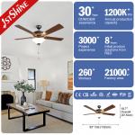 Retro Ceiling Fan Trending New 5 MDF Blades With Lights Traditional Pull Chain