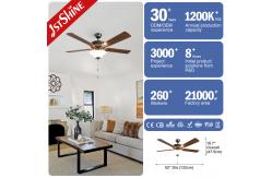 China Retro Ceiling Fan Trending New 5 MDF Blades With Lights Traditional Pull Chain supplier