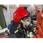 Gas Detection Fireman Helmet IR Thermal Imaging Camera Fire Proof Safety Helmet Camera for sale