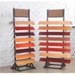 Both Side Wire Floor Tile Display Rack  For Chain Shops 16 Pcs Capacity for sale