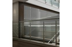 China Industrial-Grade Stainless Steel Handrails with PVD Finish for Glass Fencing supplier