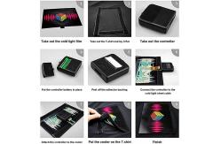 China Audio Control Light Up LED T Shirt Wireless Music Flashing Black supplier