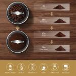 Transparent Lid Espresso Coffee Maker SS304 Cup Coffee Bean Flat Burr Espresso Grinder