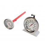Stainless Steel BBQ Cooking Thermometer Set With Glow In The Dark Dials for sale