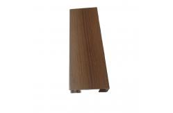 China Heat Transfer Surface Wood Grain Aluminium Profile Section For Construction supplier