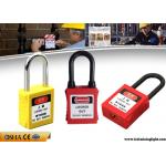 Nylon Shackle ABS Lock Body Safety Lockout Padlocks with Customized Language for sale