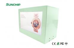 China Thin Publish Brightness Network Transparent Lcd Showcase Advertising Display supplier
