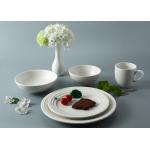 FDA Ceramic Embossed Round Dinnerware Sets For Five Star Hotel for sale